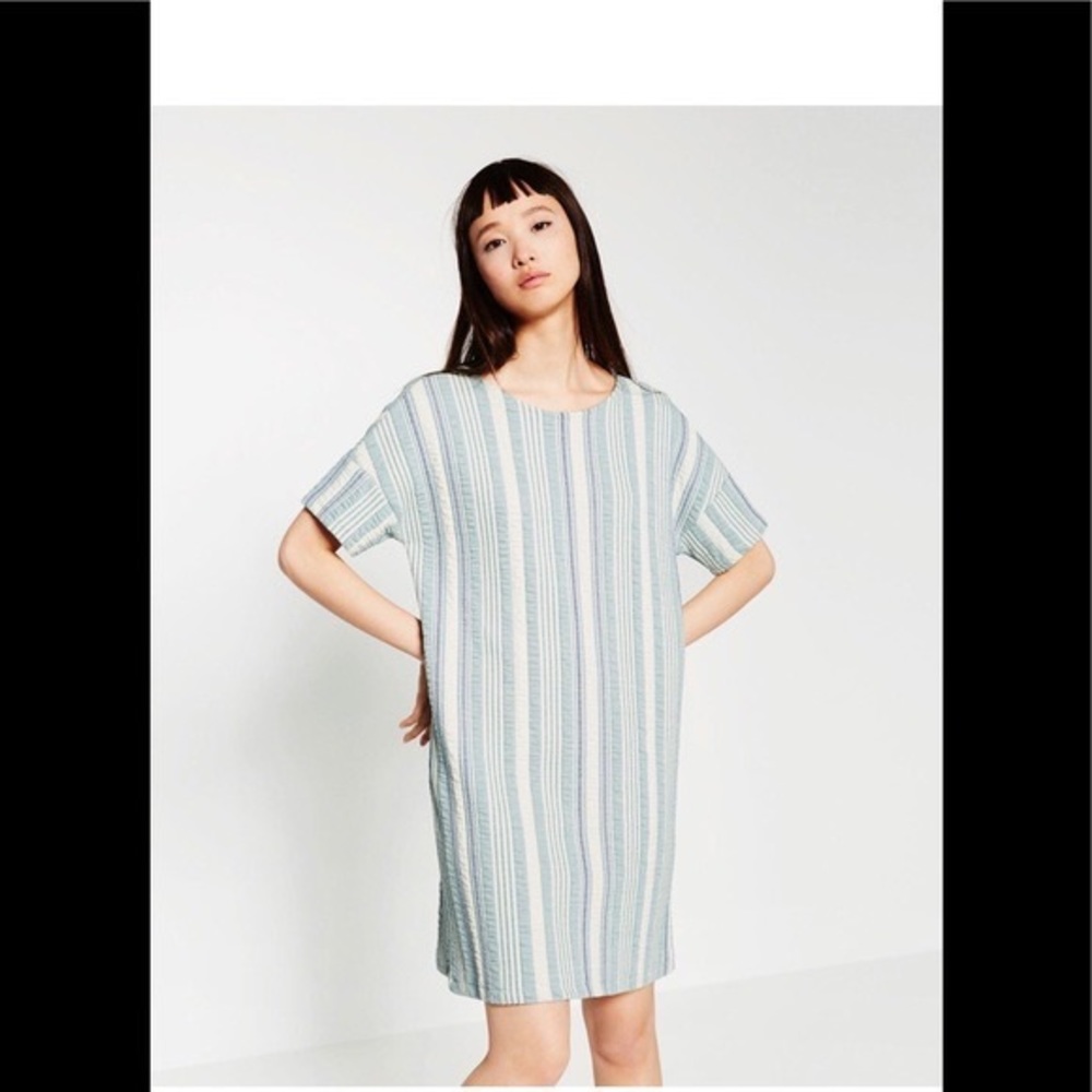 Zara Jacquard Stripe mini Dress